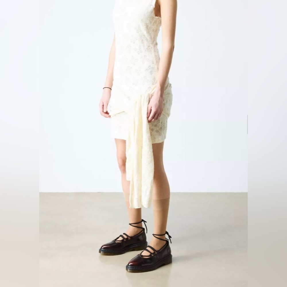 Dr Marten Elphie ll Cherry Red Leather Ballet Flats size 10 - Picture 12 of 15